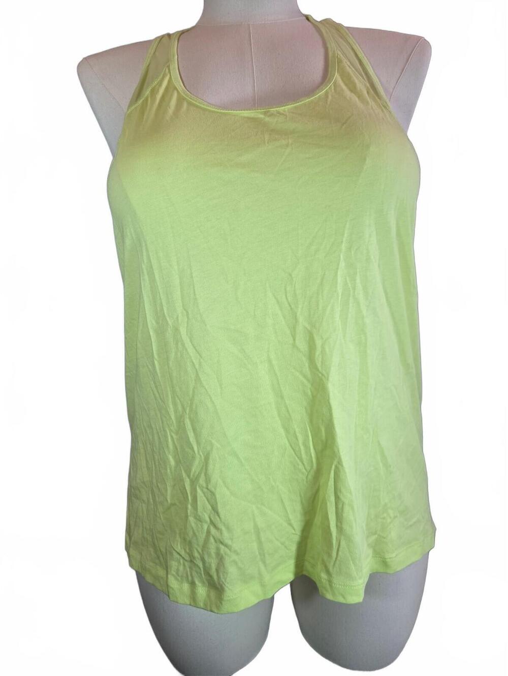 Victoria’s Secret VSX XL Neon Yellow Mesh Racerback Workout Tank Top NWT